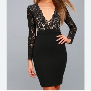 Lulus lace mini dress witchy